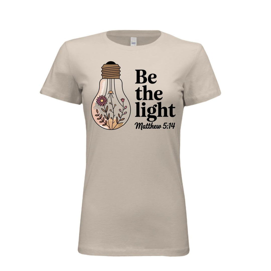 Be The Light Fitted Tee - Soft Cream - Stone & Sling