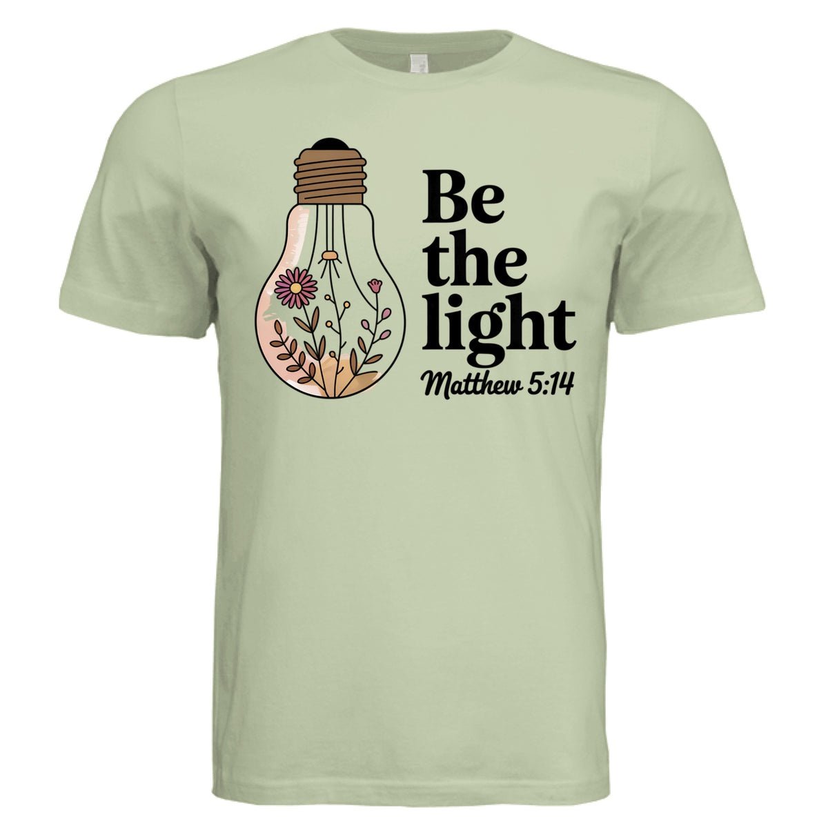Be The Light Unisex Tee - Spring Green - Stone & Sling