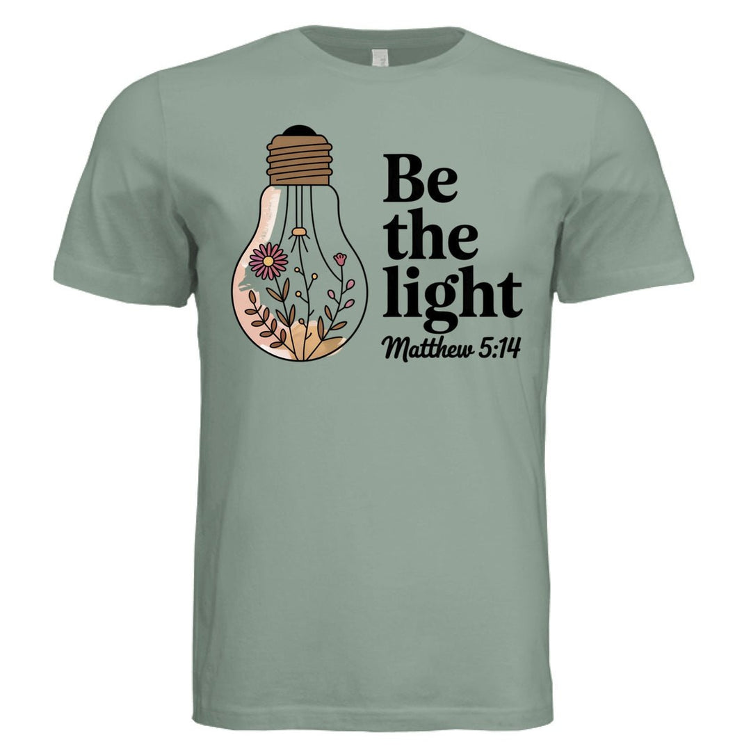 Be The Light Unisex Tee - Sage - Stone & Sling