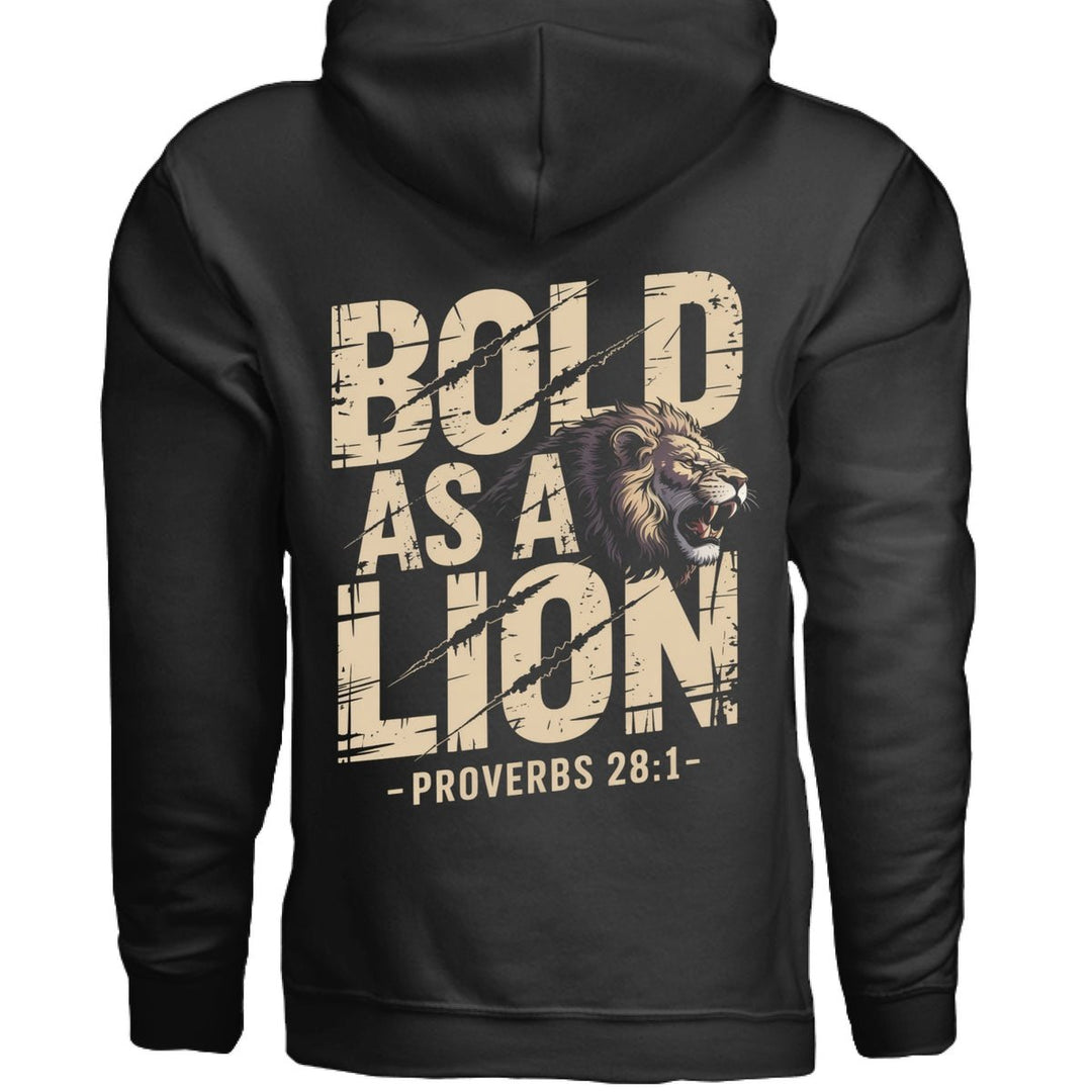 Bold As A Lion Hoodie - Black - Stone & Sling