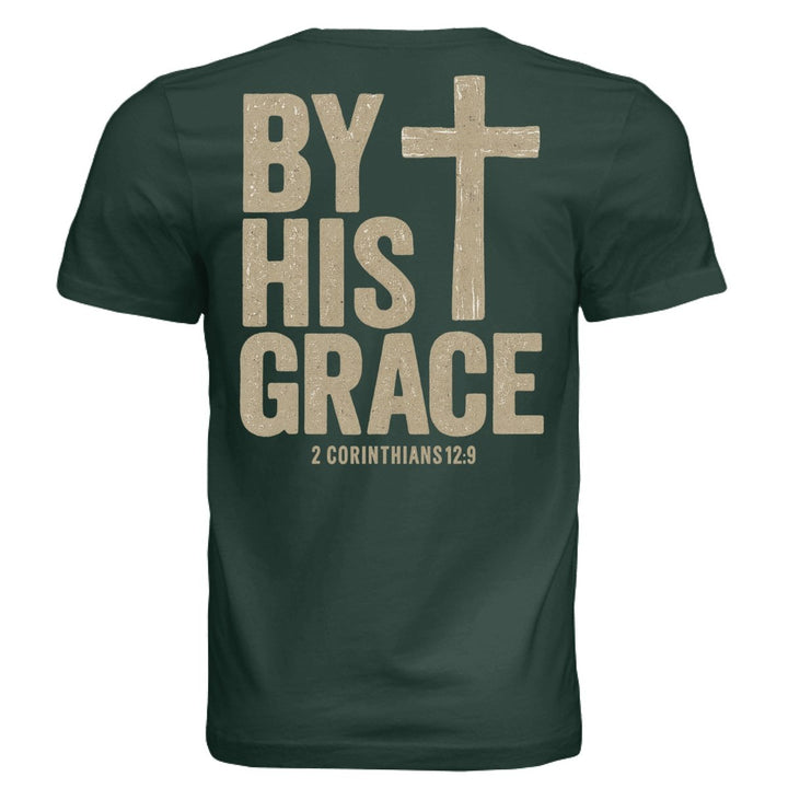 By His Grace Unisex Tee - Hunter Green - Stone & Sling