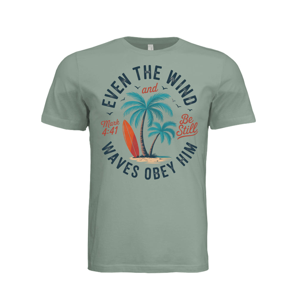 Even the Wind & Waves Unisex Tee - Sage - Stone & Sling