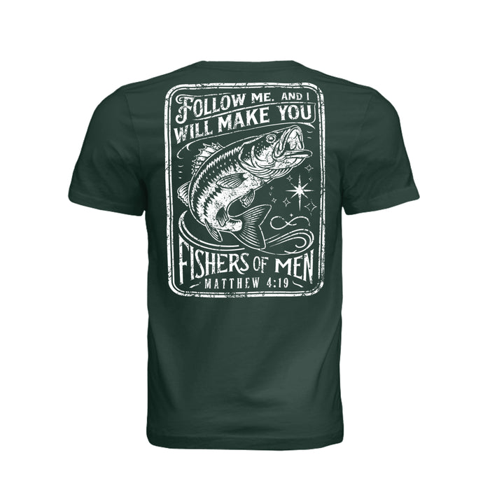 Fishers of Men Unisex Tee - Hunter Green - Stone & Sling