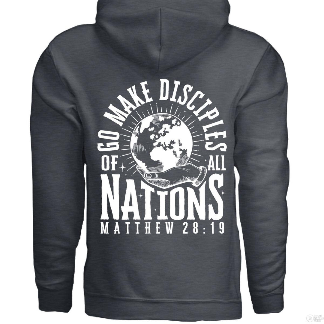 Go Make Disciples Hoodie - Dark Heather - Stone & Sling