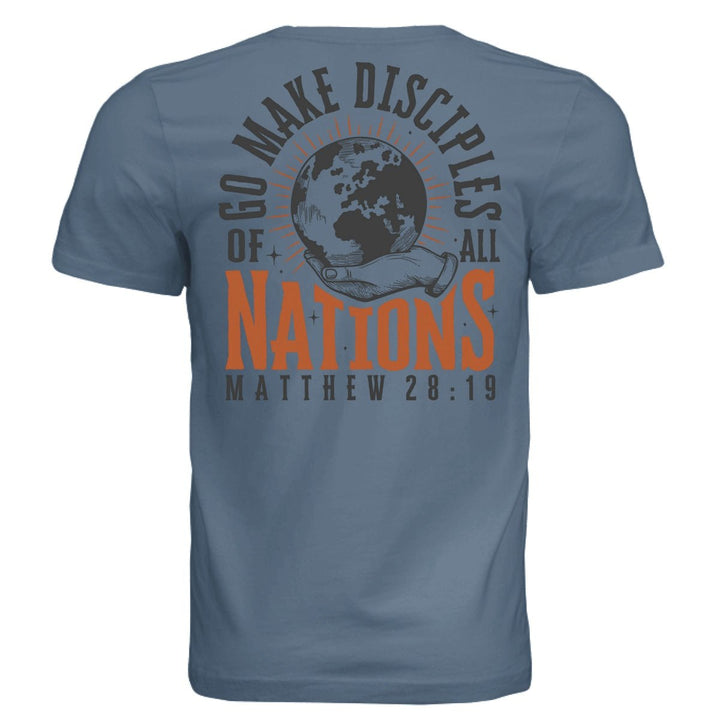 Go Make Disciples Unisex Tee - Steel Blue - Stone & Sling