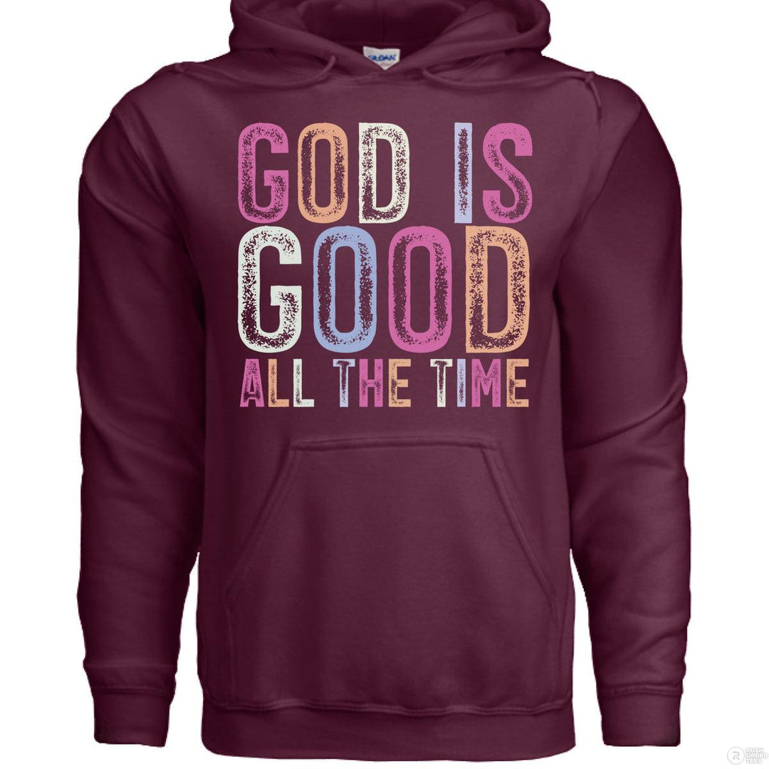 God is Good All The Time Hoodie - Maroon - Stone & Sling