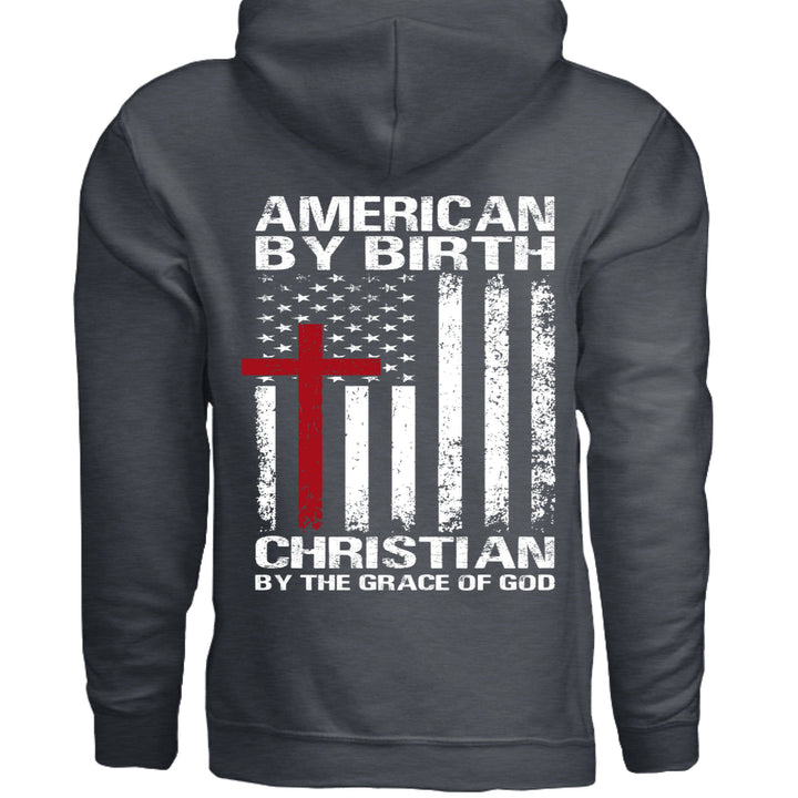 Grace Of God Hoodie - Dark Heather - Stone & Sling
