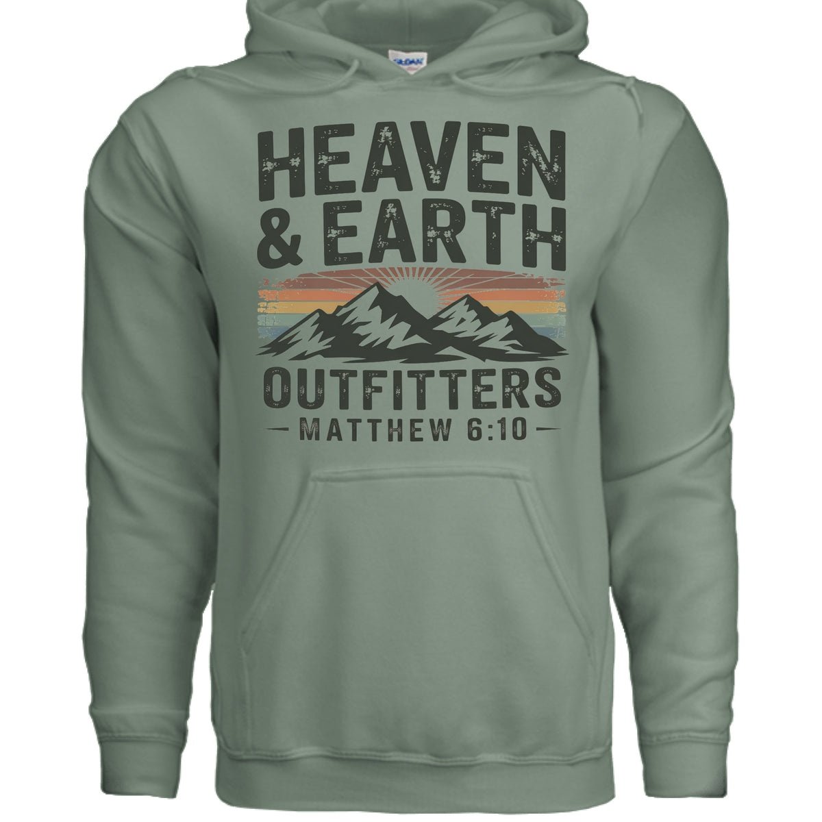 Heaven & Earth Hoodie | Matthew 6:10 Scripture | Stone & Sling