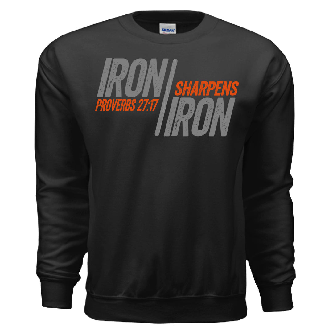 Iron Sharpens Iron Crewneck Sweatshirt - Black - Stone & Sling