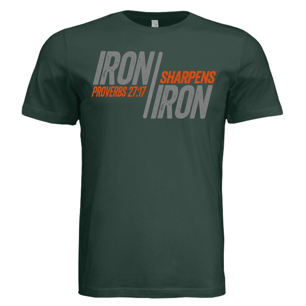 Iron Sharpens Iron Unisex Tee - Hunter Green - Stone & Sling