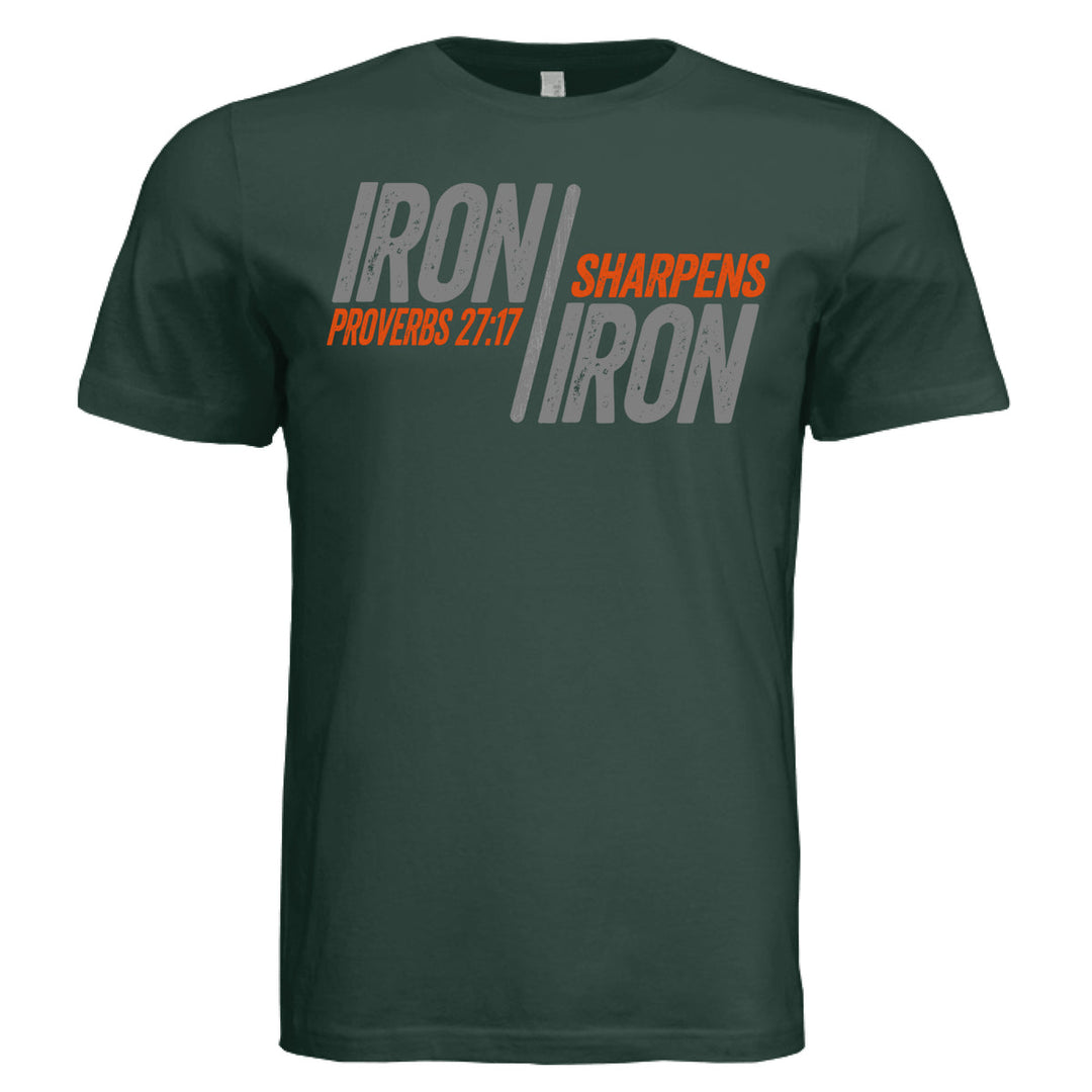 Iron Sharpens Iron Unisex Tee - Hunter Green - Stone & Sling