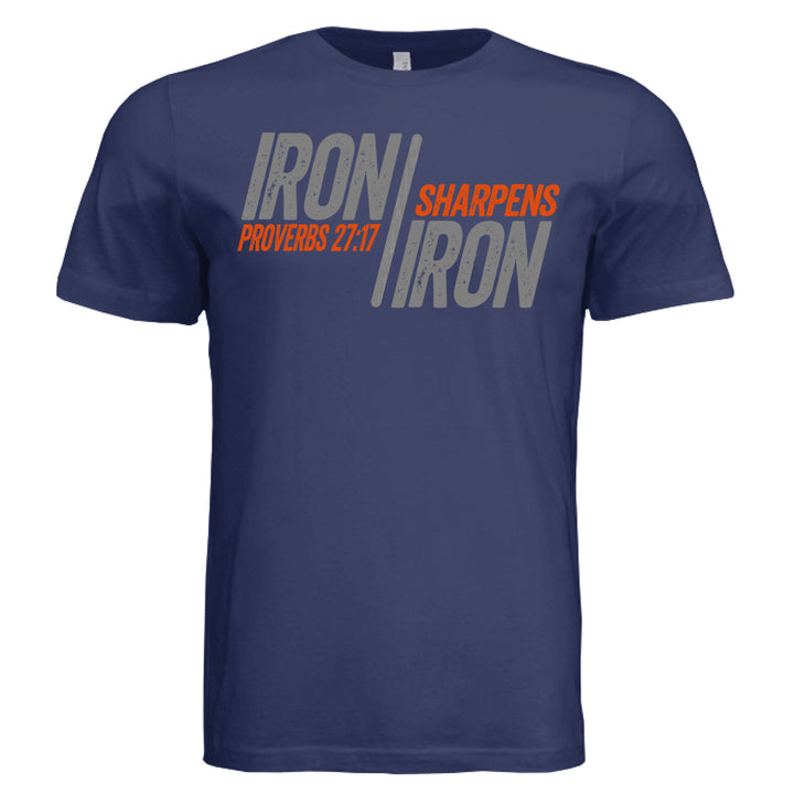 Iron Sharpens Iron Unisex Tee - Navy - Stone & Sling