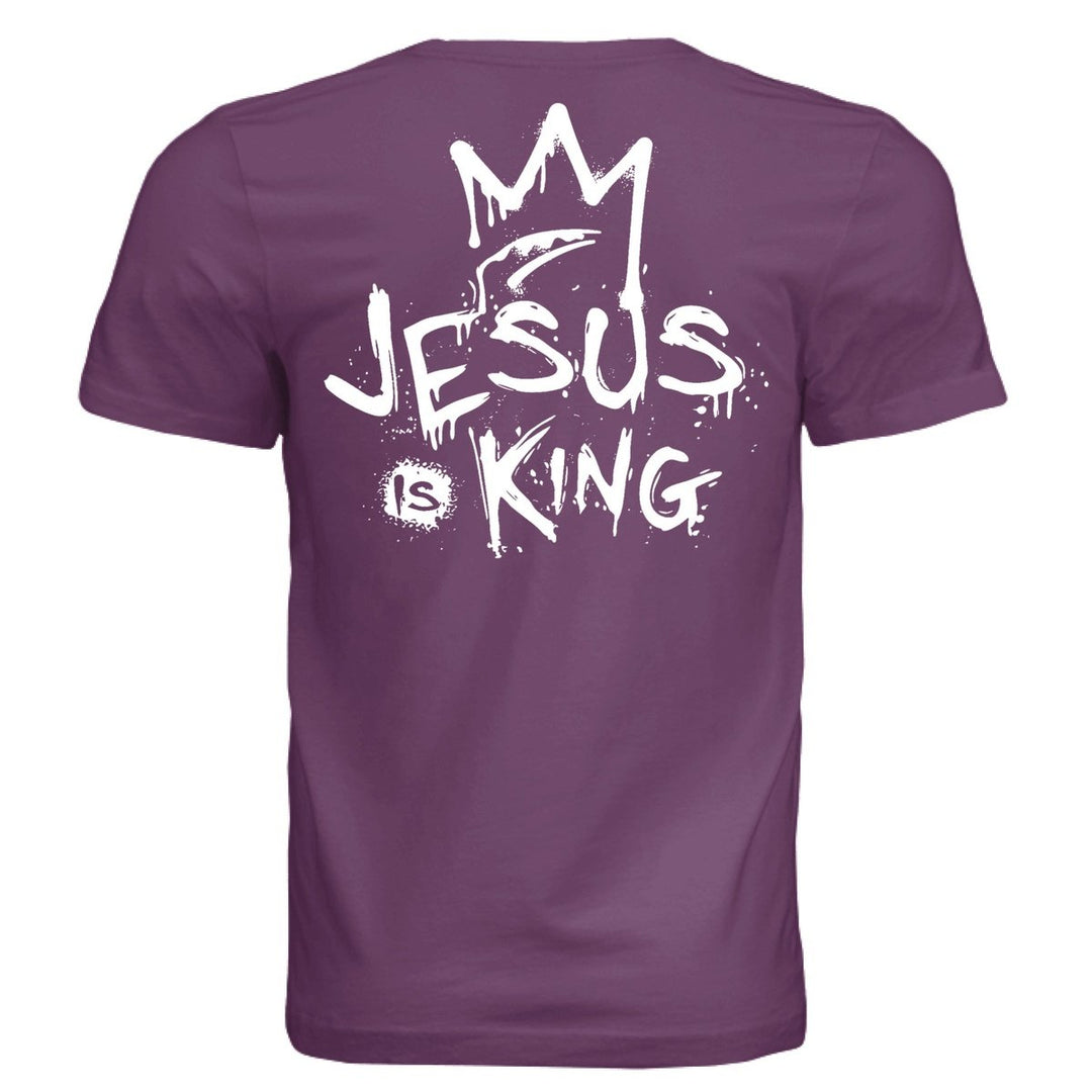 Jesus Is King Unisex Tee - Team Purple - Stone & Sling