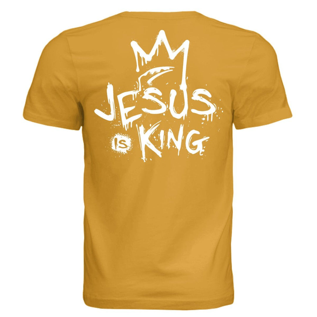 Jesus Is King Unisex Tee - Mustard - Stone & Sling