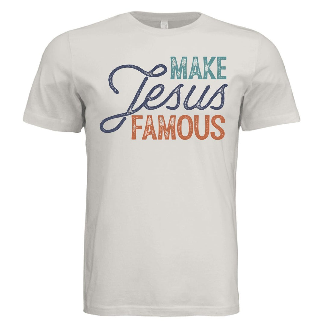 Make Jesus Famous Unisex Tee - Vintage White - Stone & Sling