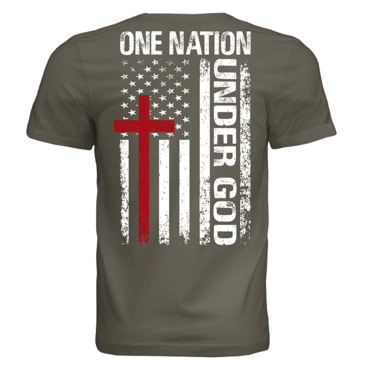 One Nation Under God Unisex Tee - Army - Stone & Sling