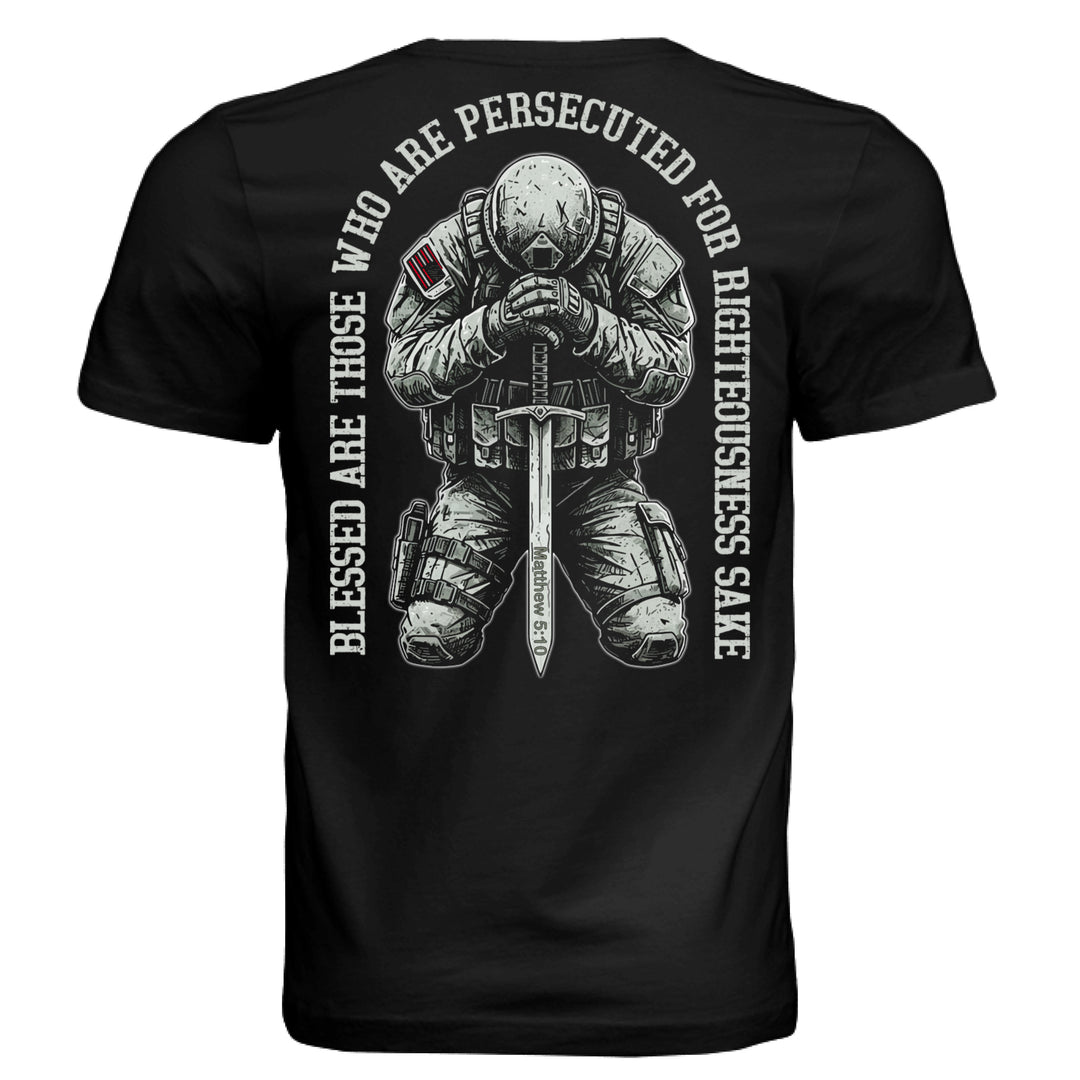 Persecuted for Righteousness Unisex Tee - Black - Stone & Sling