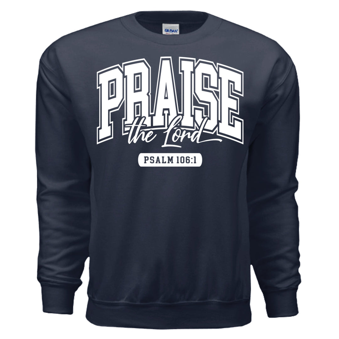 Praise the Lord Crewneck Sweatshirt - Navy - Stone & Sling