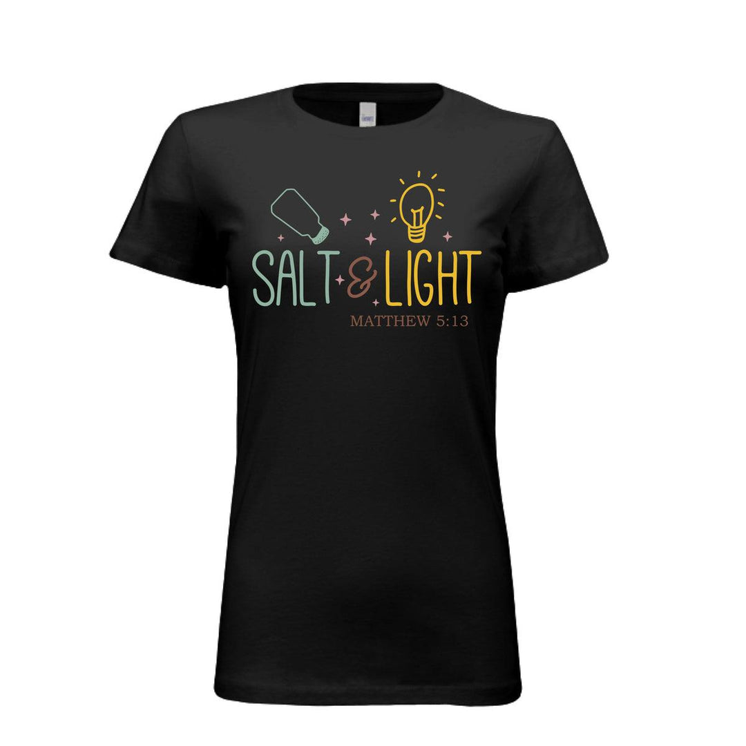 Salt And Light Fitted Tee - Black - Stone & Sling
