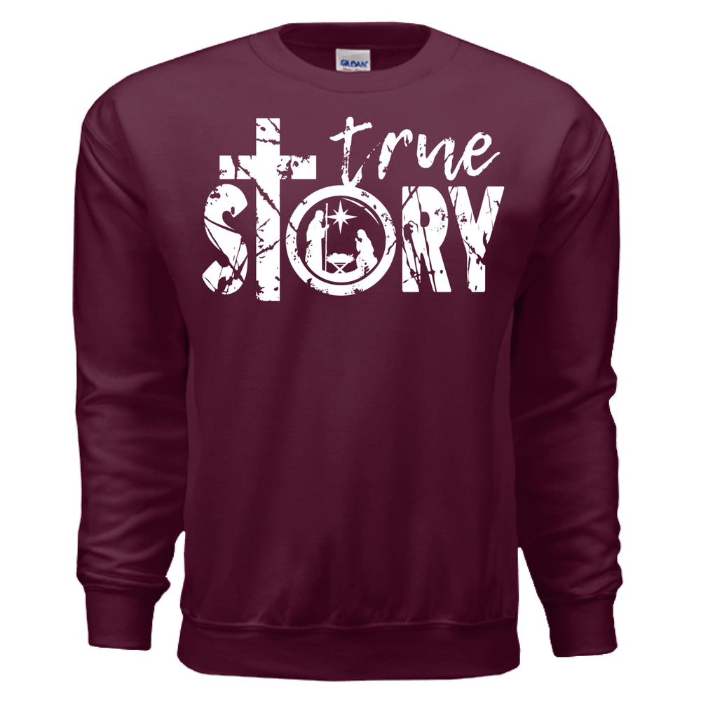 True Story Crewneck Sweatshirt - Maroon - Stone & Sling