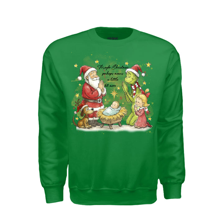 A Little More Christmas Sweatshirt - Irish Green - Stone &amp; Sling