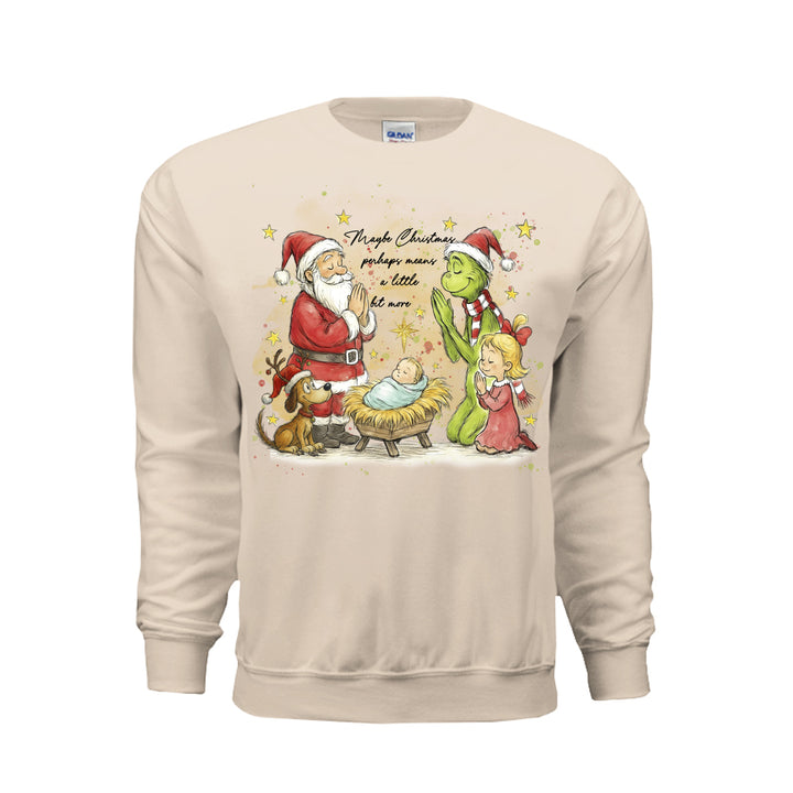 A Little More Christmas Sweatshirt - Sand - Stone &amp; Sling