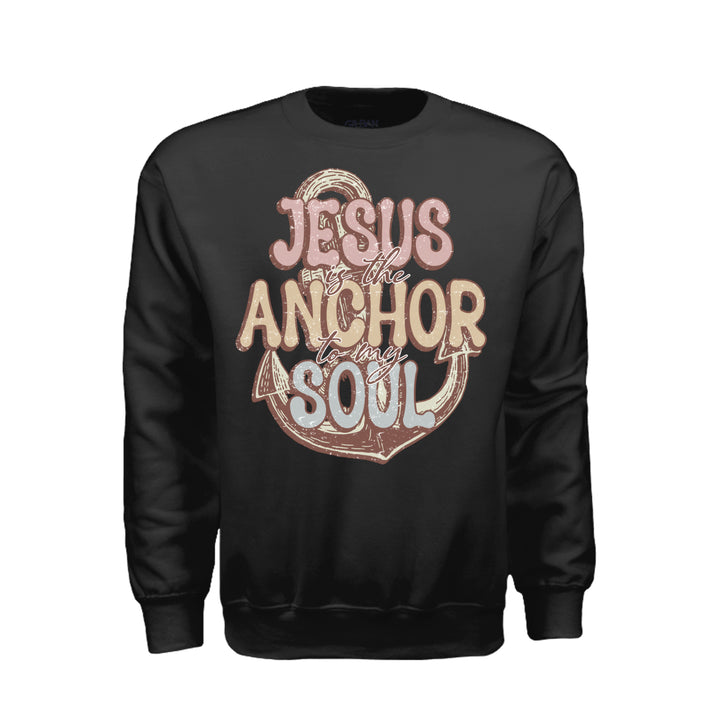 Anchor of My Soul Sweatshirt - Black - Stone &amp; Sling