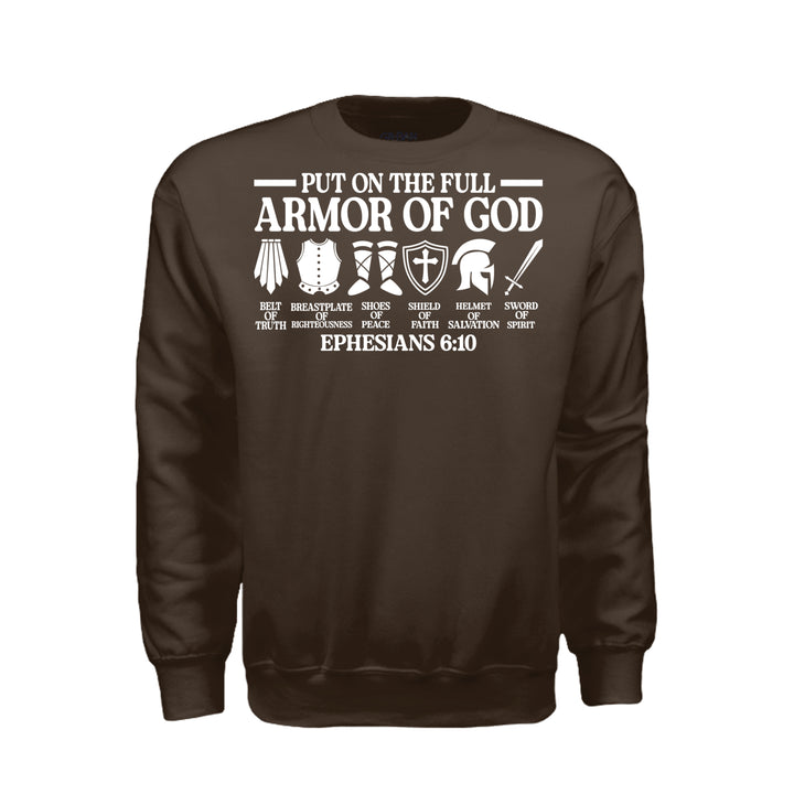 Armor of God Sweatshirt - Dark Chocolate - Stone &amp; Sling