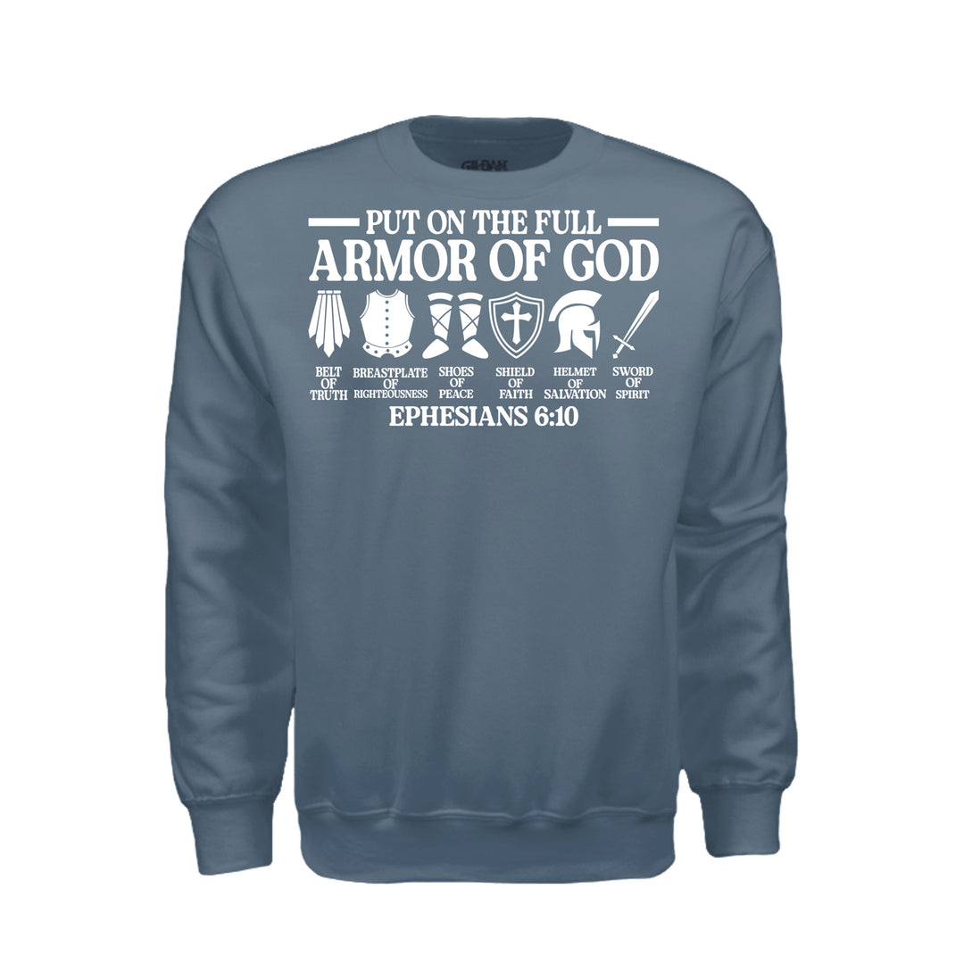 Armor of God Sweatshirt - Indigo Blue - Stone &amp; Sling