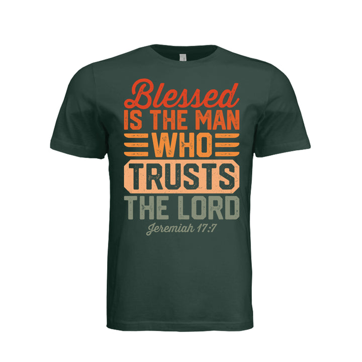 Blessed Is the Man Unisex Tee - Hunter Green - Stone &amp; Sling
