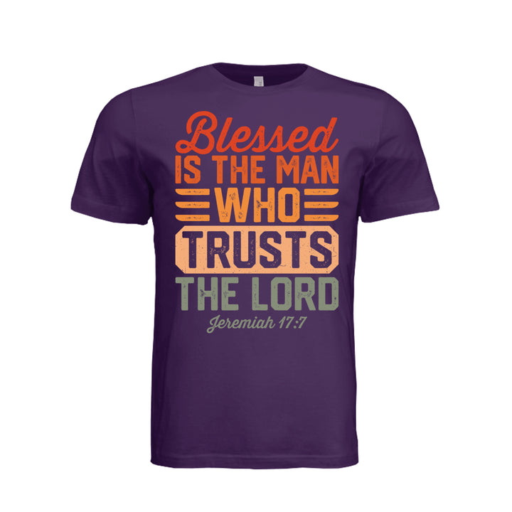 Blessed Is the Man Unisex Tee - Team Purple - Stone &amp; Sling