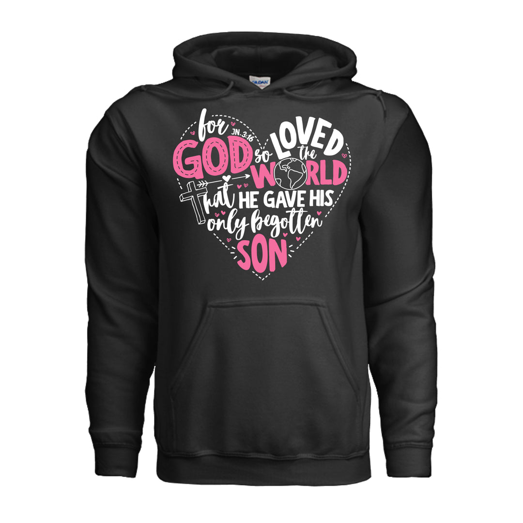 For God So Loved the World Hoodie - Black - Stone &amp; Sling