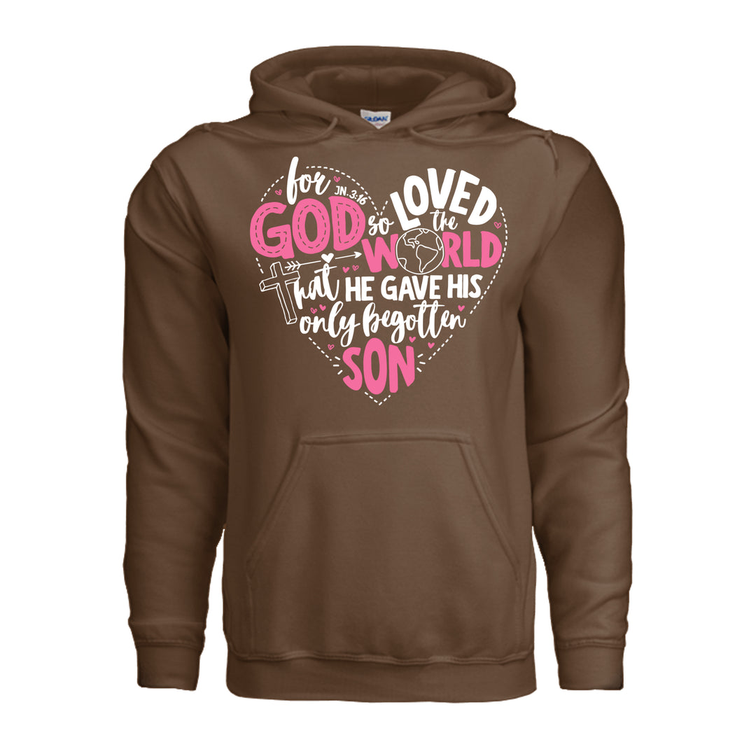 For God So Loved the World Hoodie - Cocoa - Stone & Sling