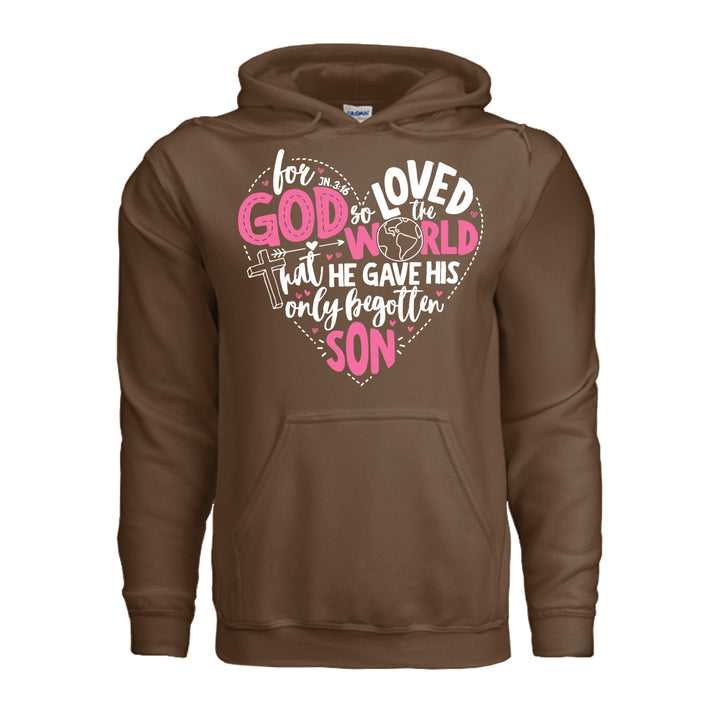 For God So Loved the World Hoodie - Cocoa - Stone &amp; Sling