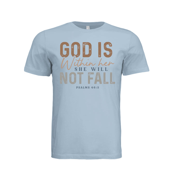 God Is Within Her Unisex Tee - Light Blue - Stone &amp; Sling