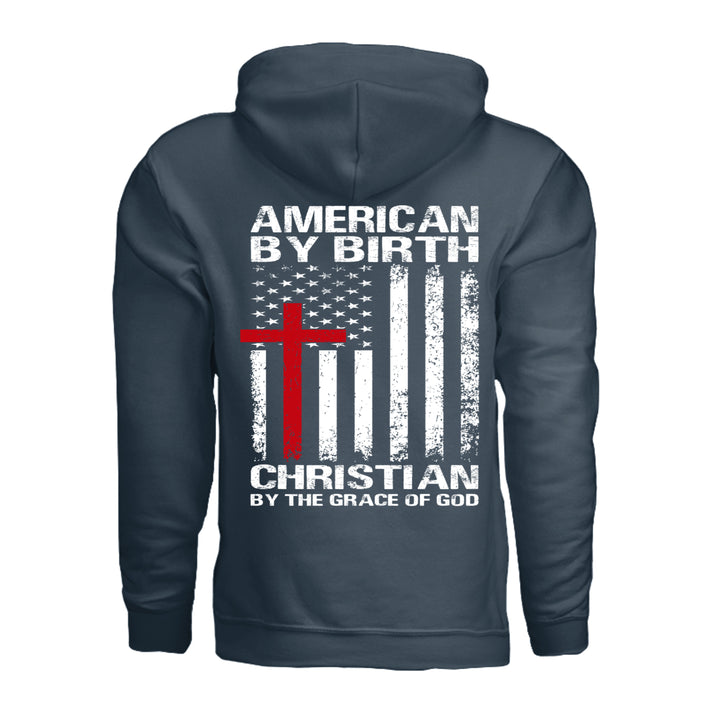 Grace of God Hoodie - Blue Dusk - Back - Stone &amp; Sling
