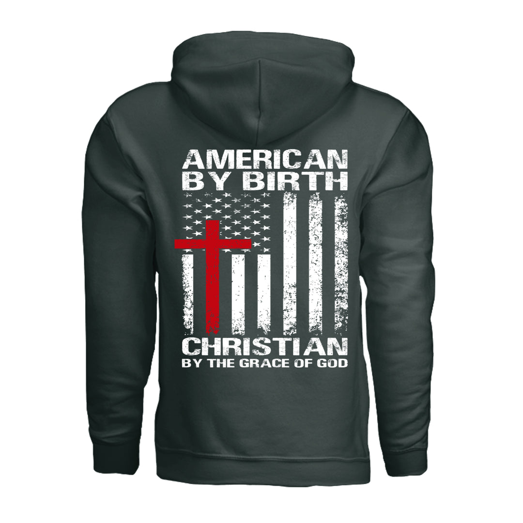 Grace of God Hoodie - Forest Green - Back - Stone &amp; Sling