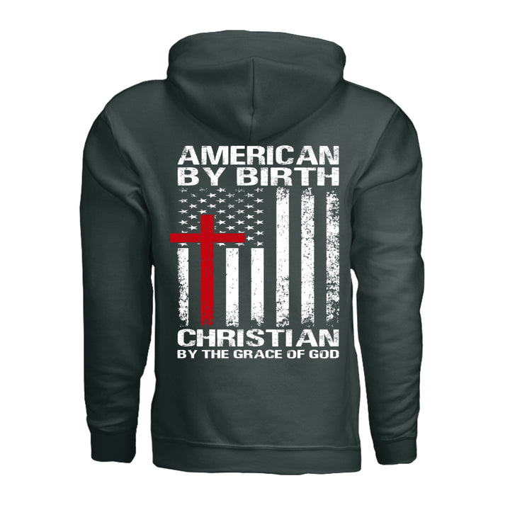 Grace of God Hoodie - Forest Green - Back - Stone &amp; Sling