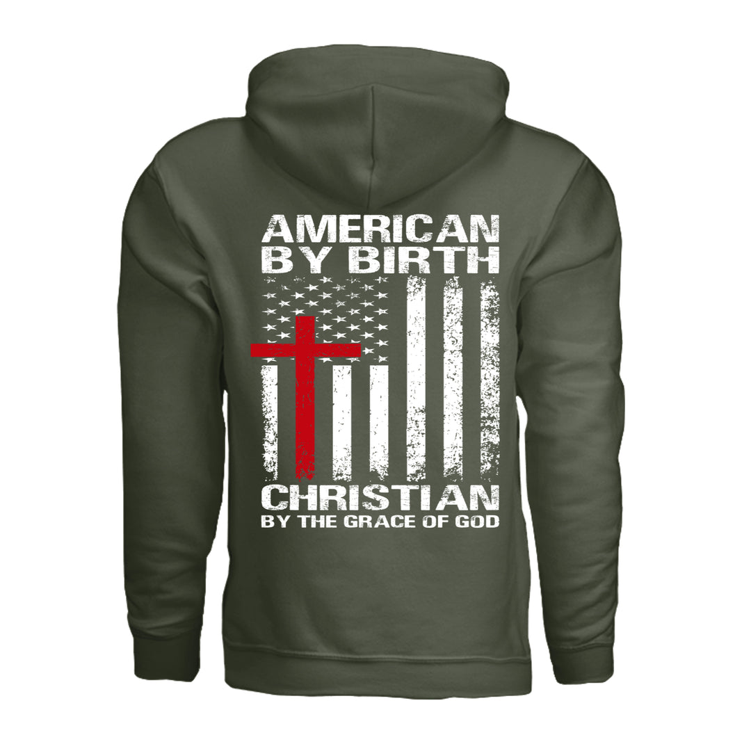 Grace of God Hoodie - Military Green - Back - Stone &amp; Sling