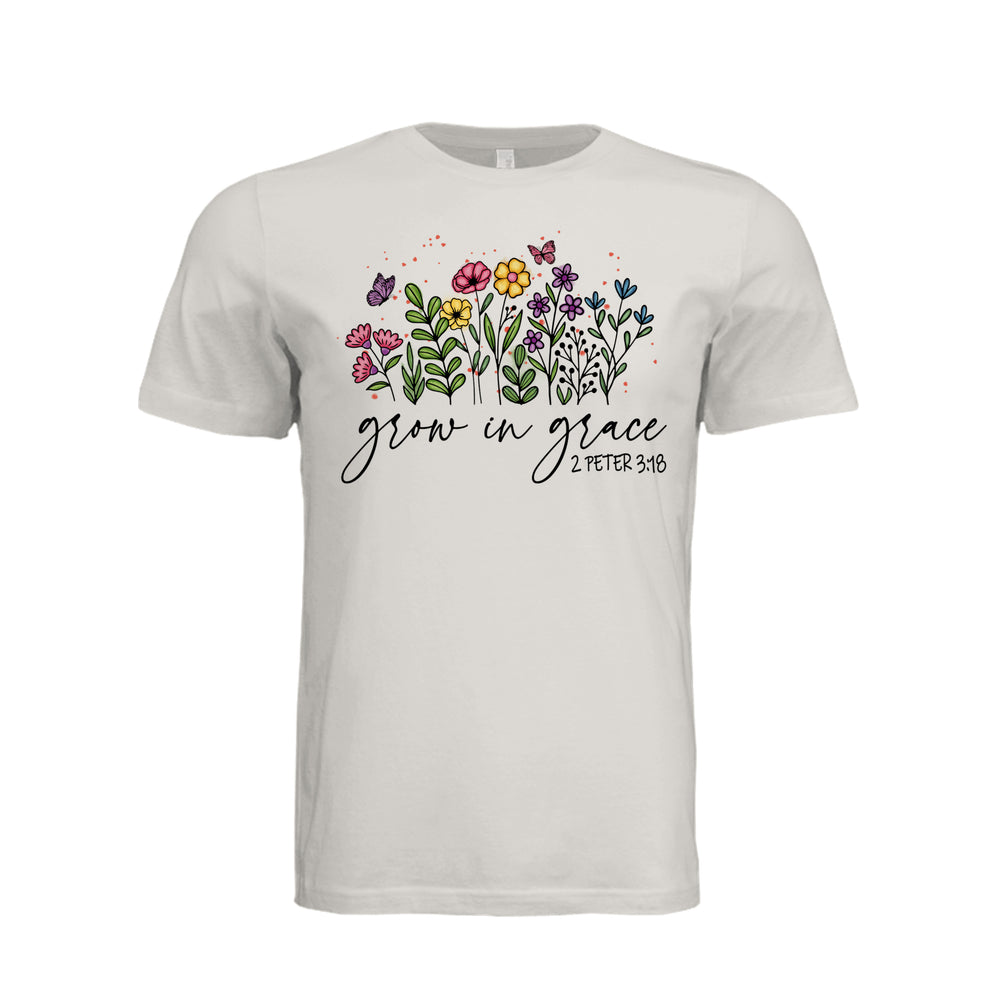 Grow in Grace Unisex Tee - Vintage White - Stone & Sling