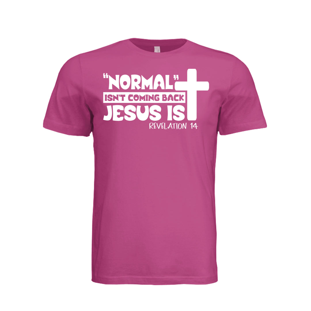 He's Coming Back Unisex Tee - Fuchsia - Stone & Sling