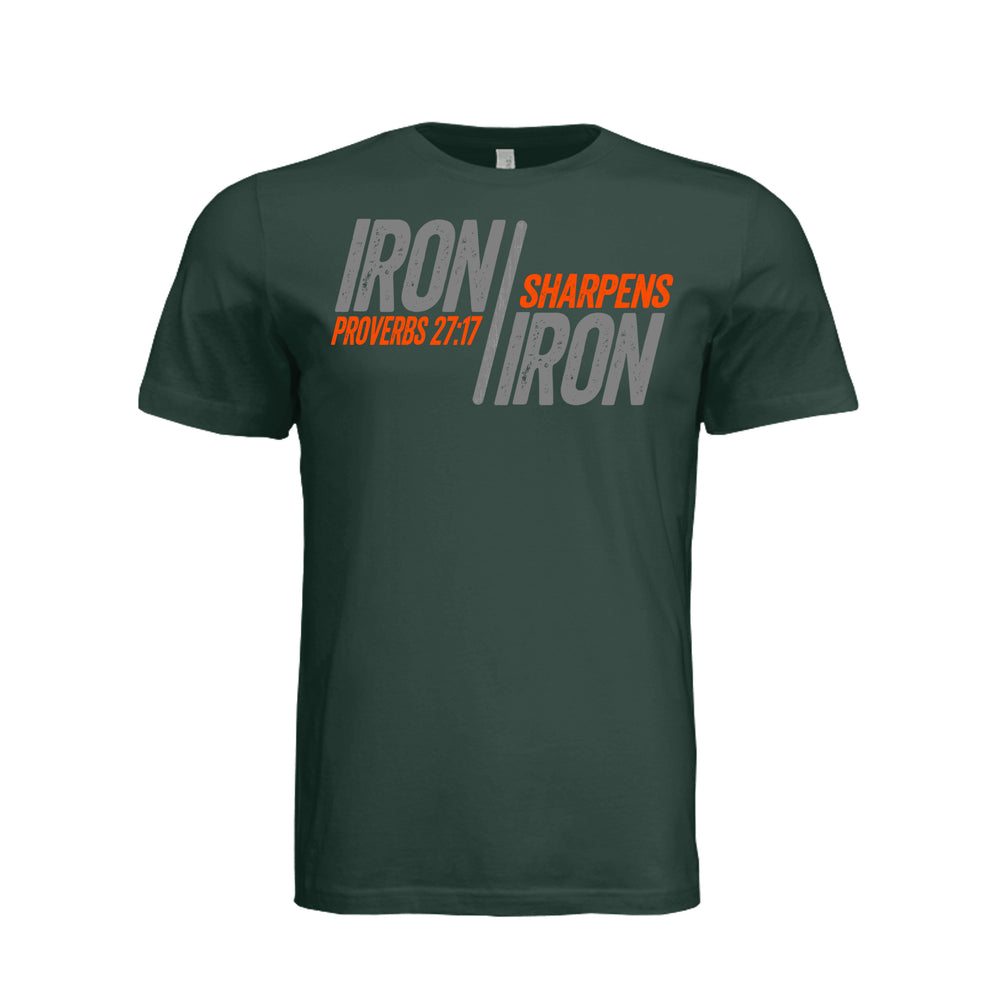Iron Sharpens Iron Unisex Tee - Hunter Green - Stone & Sling
