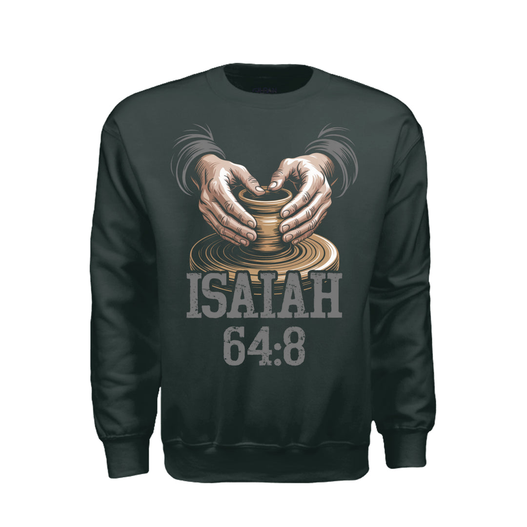 Isaiah 64:8 Sweatshirt - Forest Green - Stone &amp; Sling