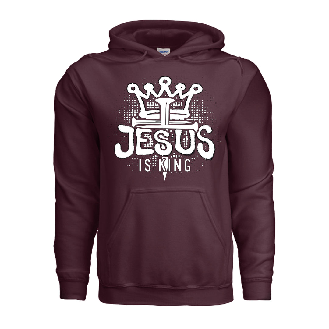 Jesus Is King Hoodie - Maroon - Stone &amp; Sling