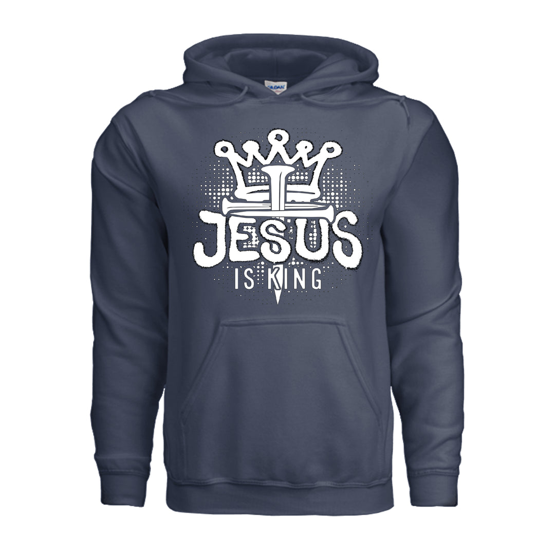 Jesus Is King Hoodie - Navy - Stone &amp; Sling