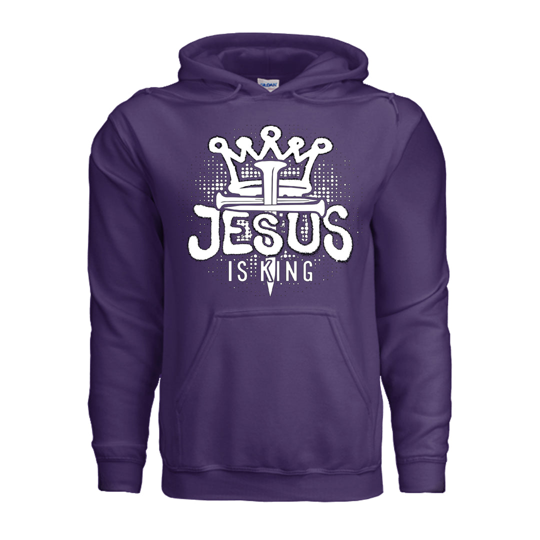 Jesus Is King Hoodie - Purple - Stone &amp; Sling