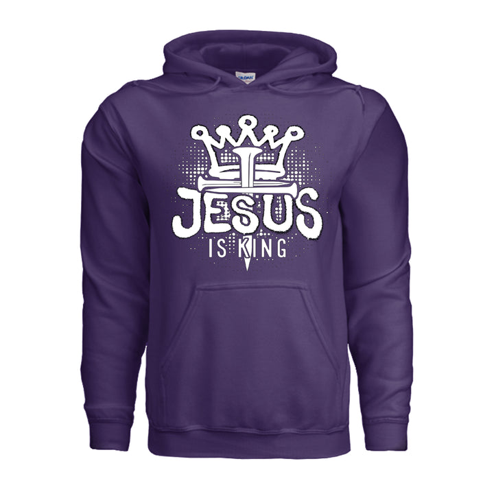 Jesus Is King Hoodie - Purple - Stone &amp; Sling
