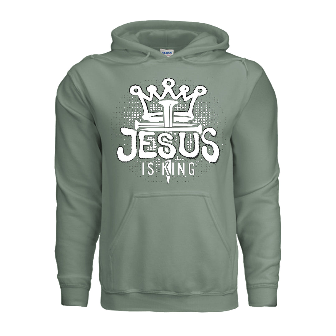 Jesus Is King Hoodie - Sage - Stone &amp; Sling