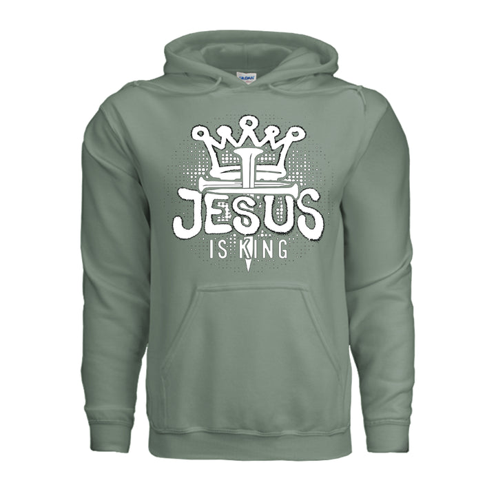 Jesus Is King Hoodie - Sage - Stone &amp; Sling