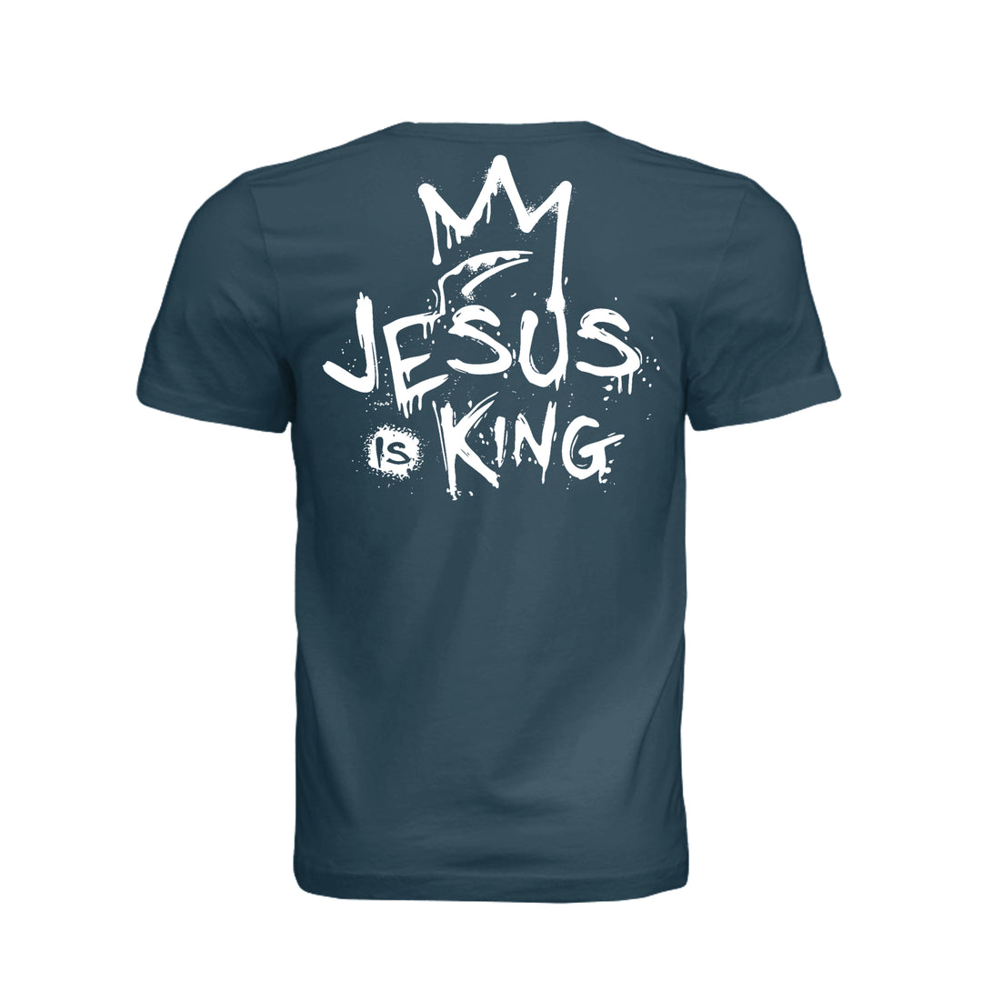 Jesus Is King Unisex Tee - Atlantic - Stone &amp; Sling